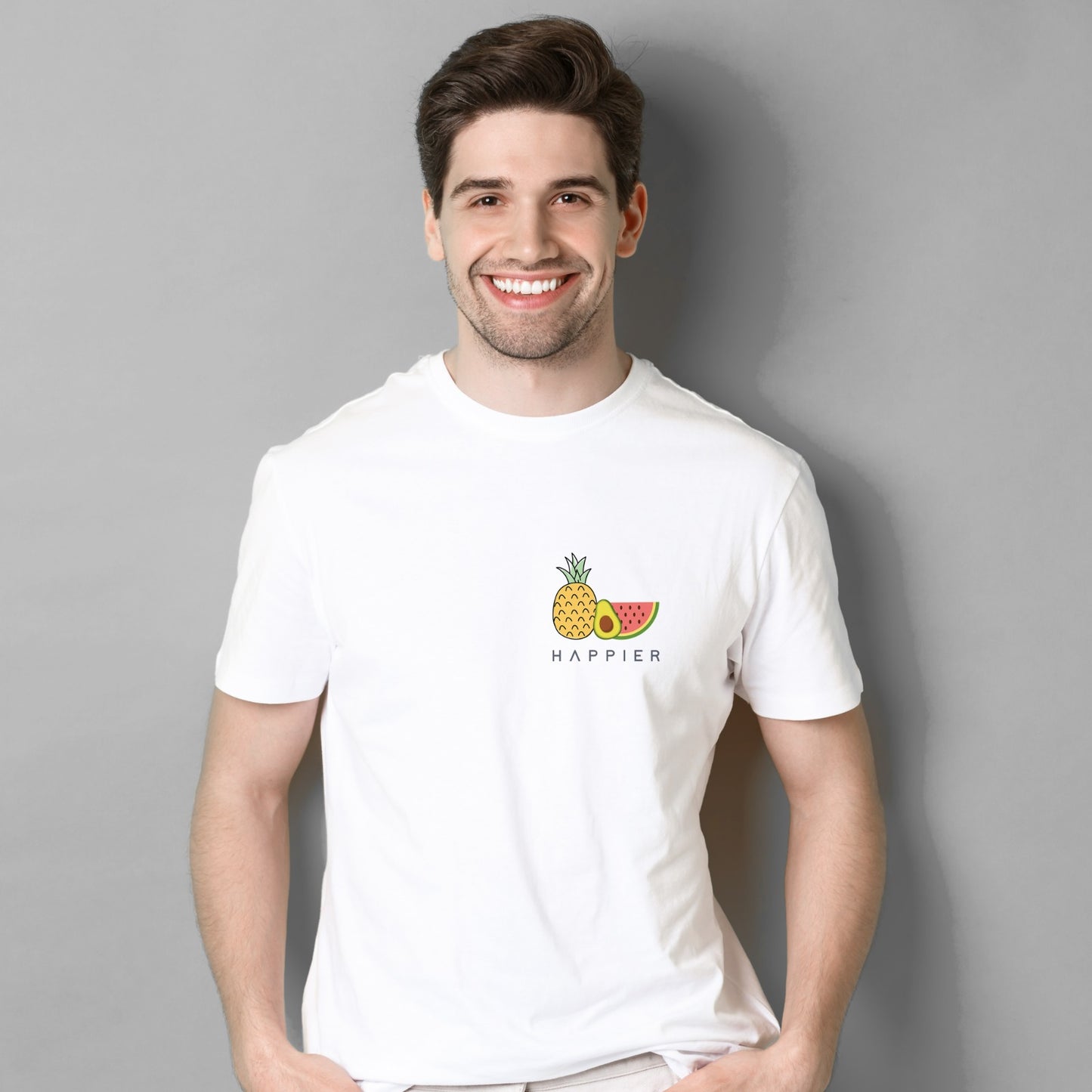 Happier T-Shirt Half Sleeves