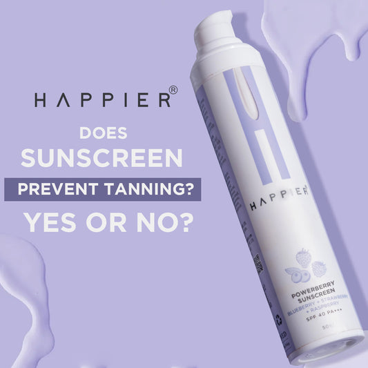 Does sunscreen prevent tanning? Yes or No?