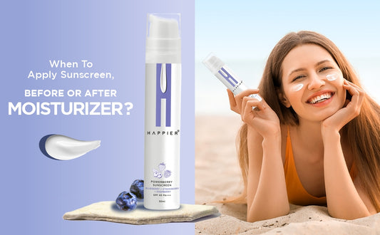 When to apply sunscreen, before or after moisturizer?